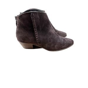 Frye Antonia Thread Shootie Boots Womens Size 8 Booties Brown Suede Western